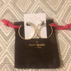 NWT! ♠️Kate Spade Gold Hoop Earrings